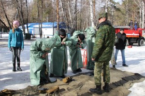 учебно-тренировочное занятие по БЖД на оз. Круглое